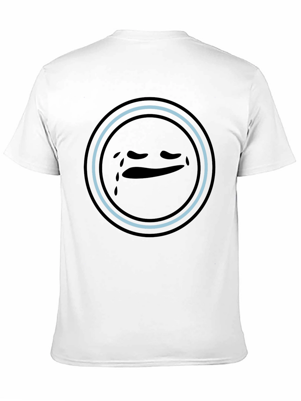 Sad Emoji Graphic Tee - Unisex Black T-Shirt