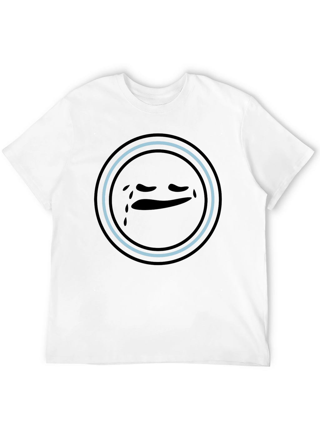 Sad Emoji Graphic Tee - Unisex Black T-Shirt