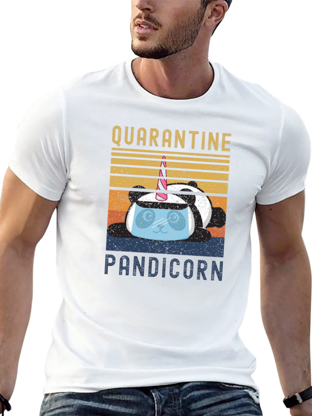 Quarantine Pandicorn Graphic T-Shirt