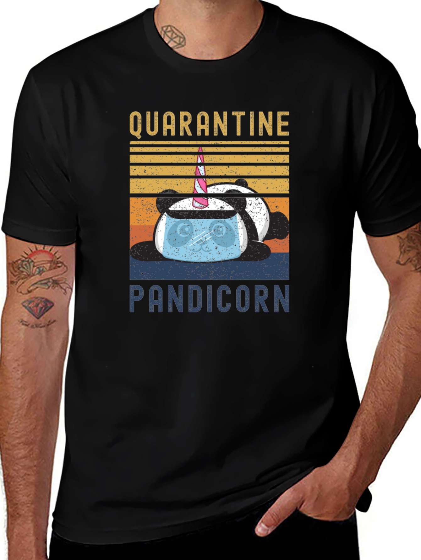 Quarantine Pandicorn Graphic T-Shirt