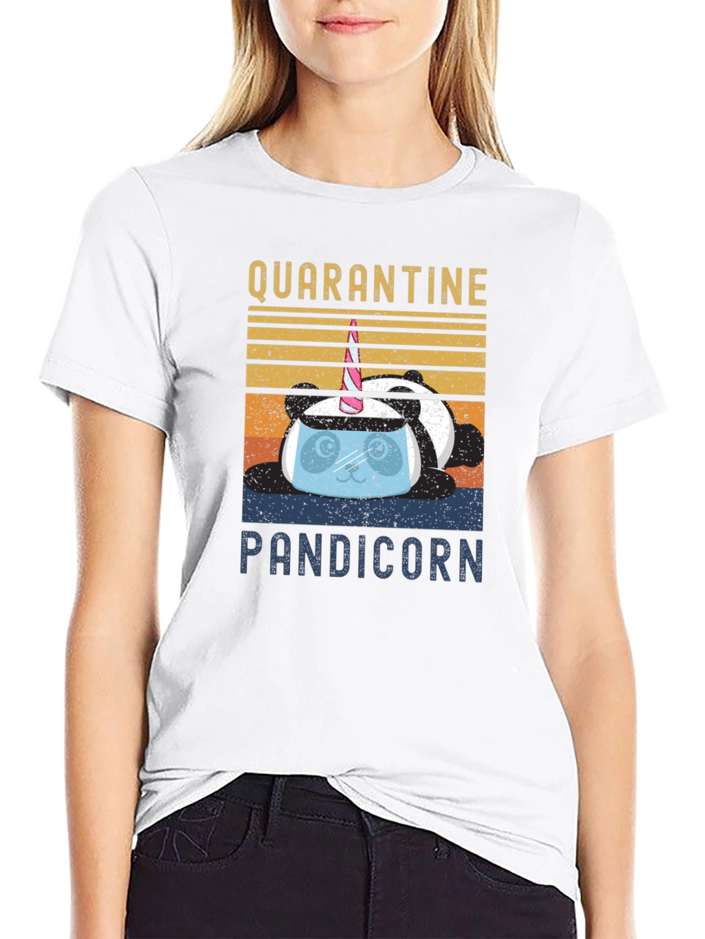 Quarantine Pandicorn Graphic T-Shirt