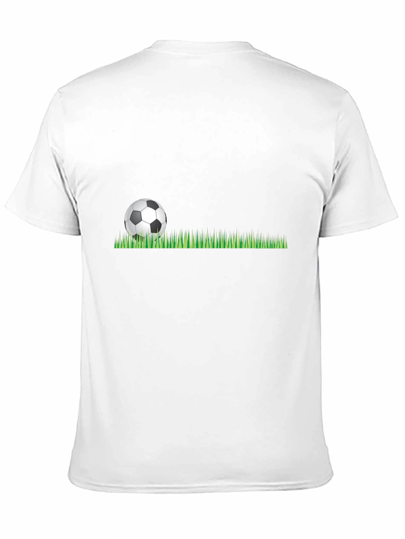 Soccer Ball Graphic Tee - Black Cotton T-Shirt