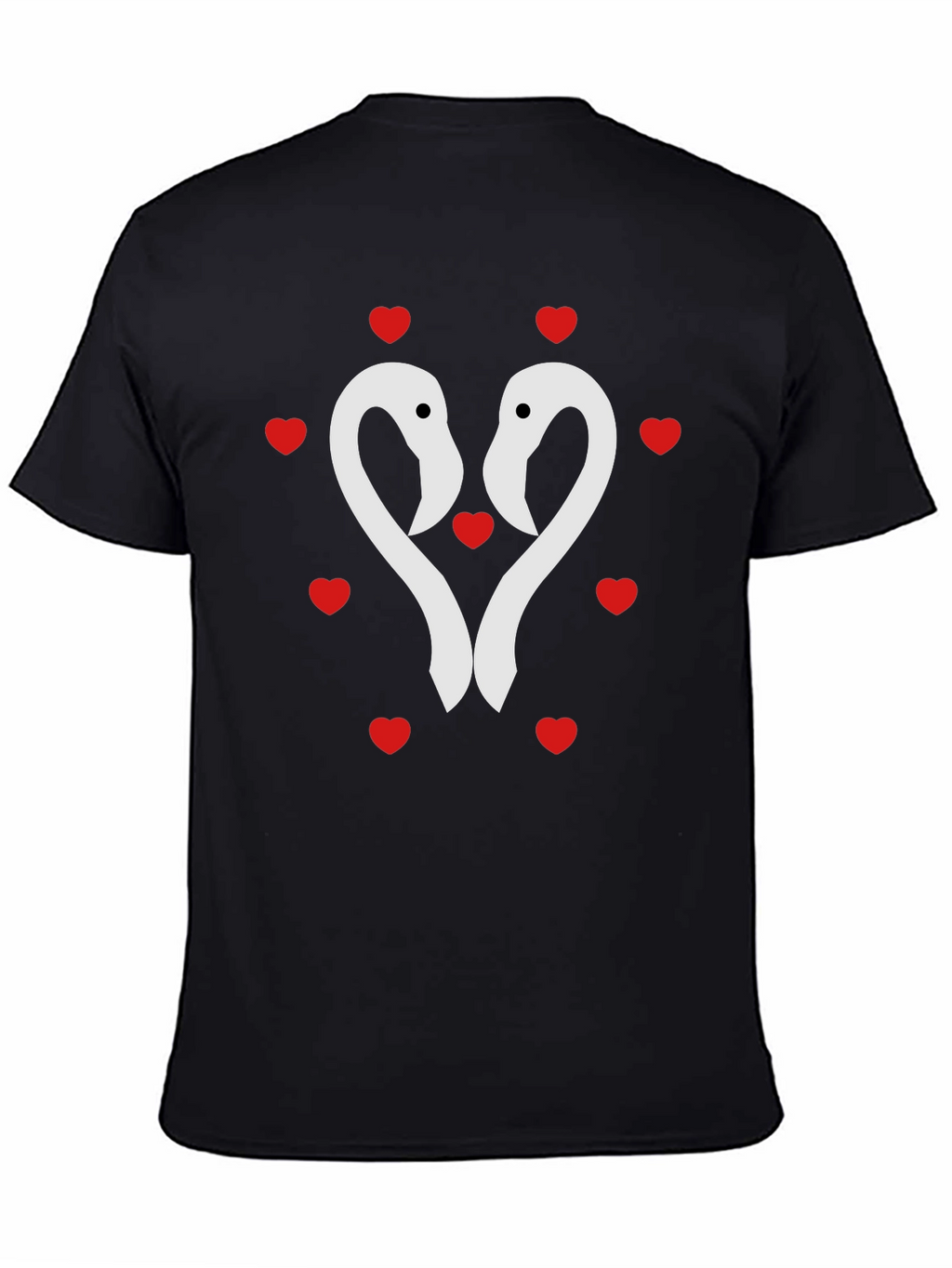 Flamingo Heart Tee - Romantic Valentines Day Shirt