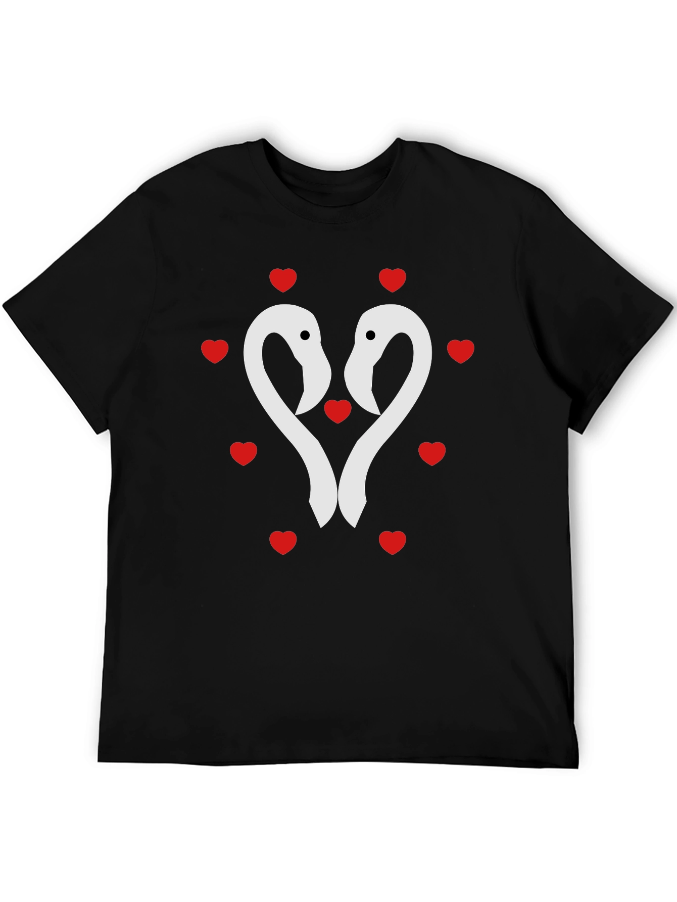 Flamingo Heart Tee - Romantic Valentines Day Shirt