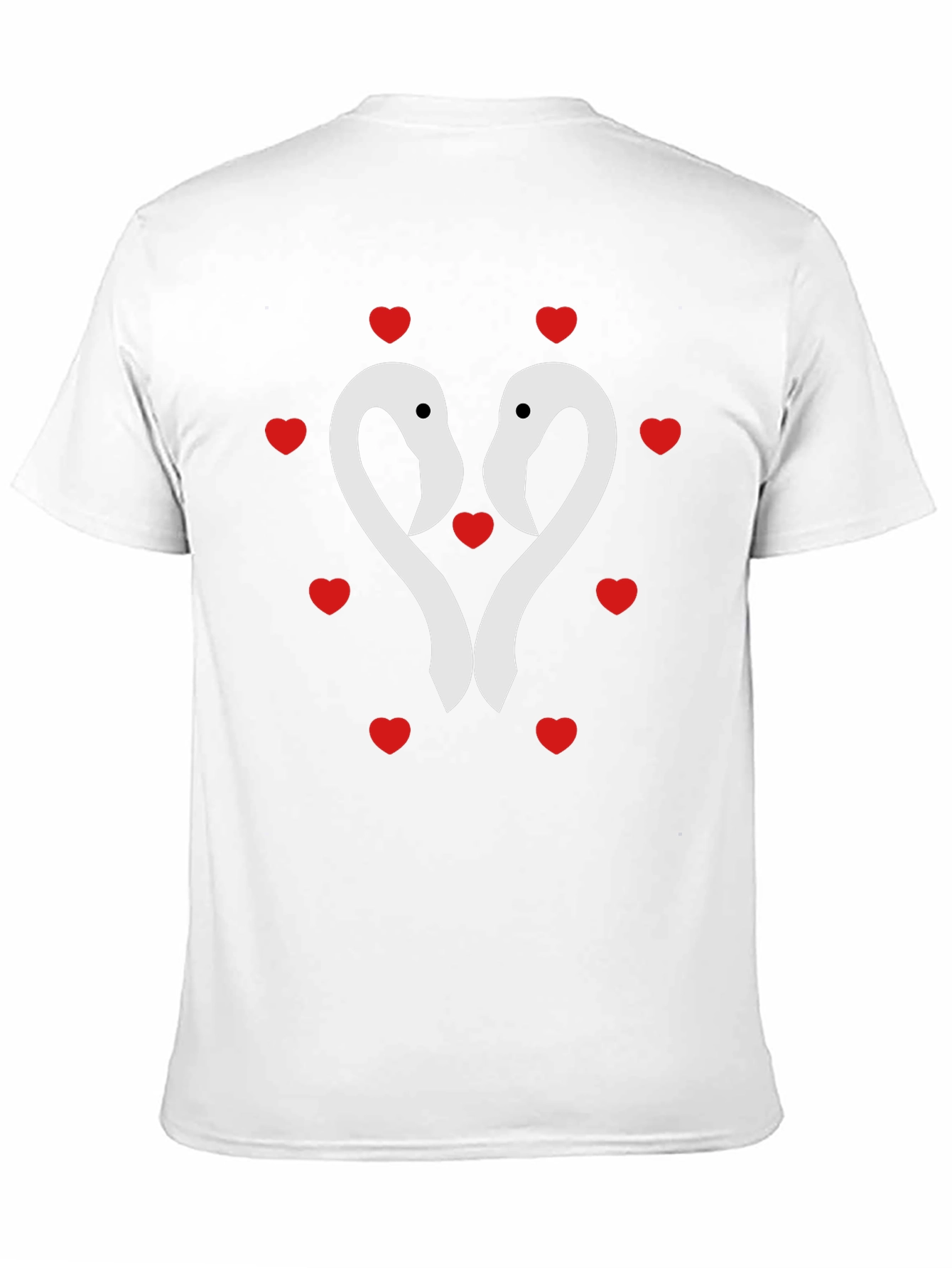 Flamingo Heart Tee - Romantic Valentines Day Shirt