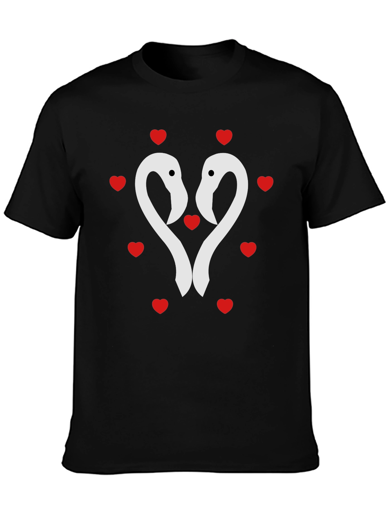Flamingo Heart Tee - Romantic Valentines Day Shirt