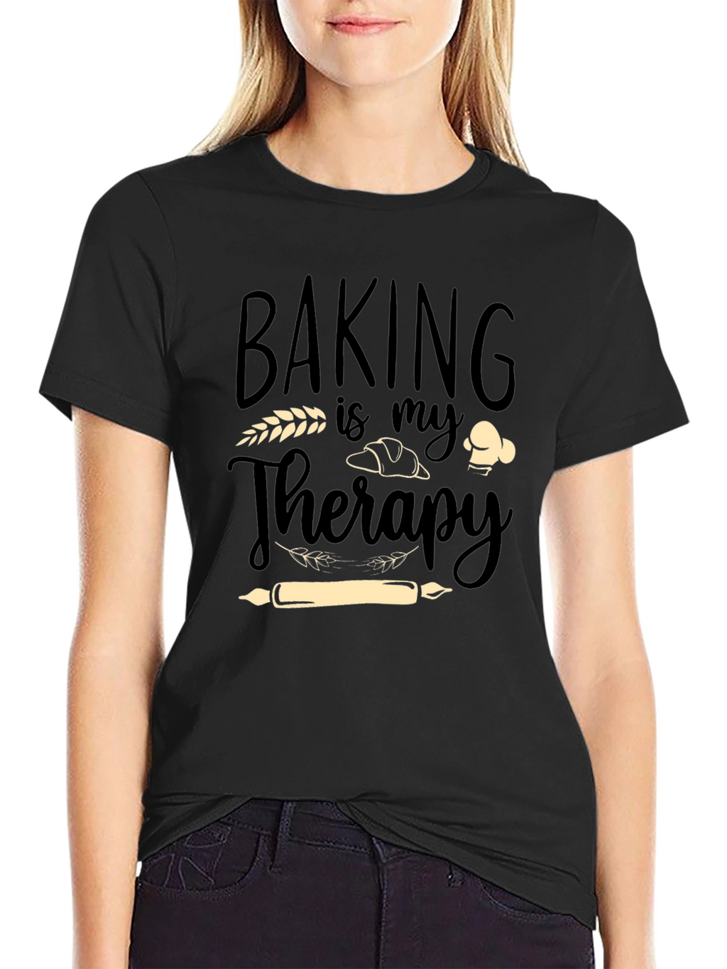 Baking Is My Therapy Graphic T-Shirt