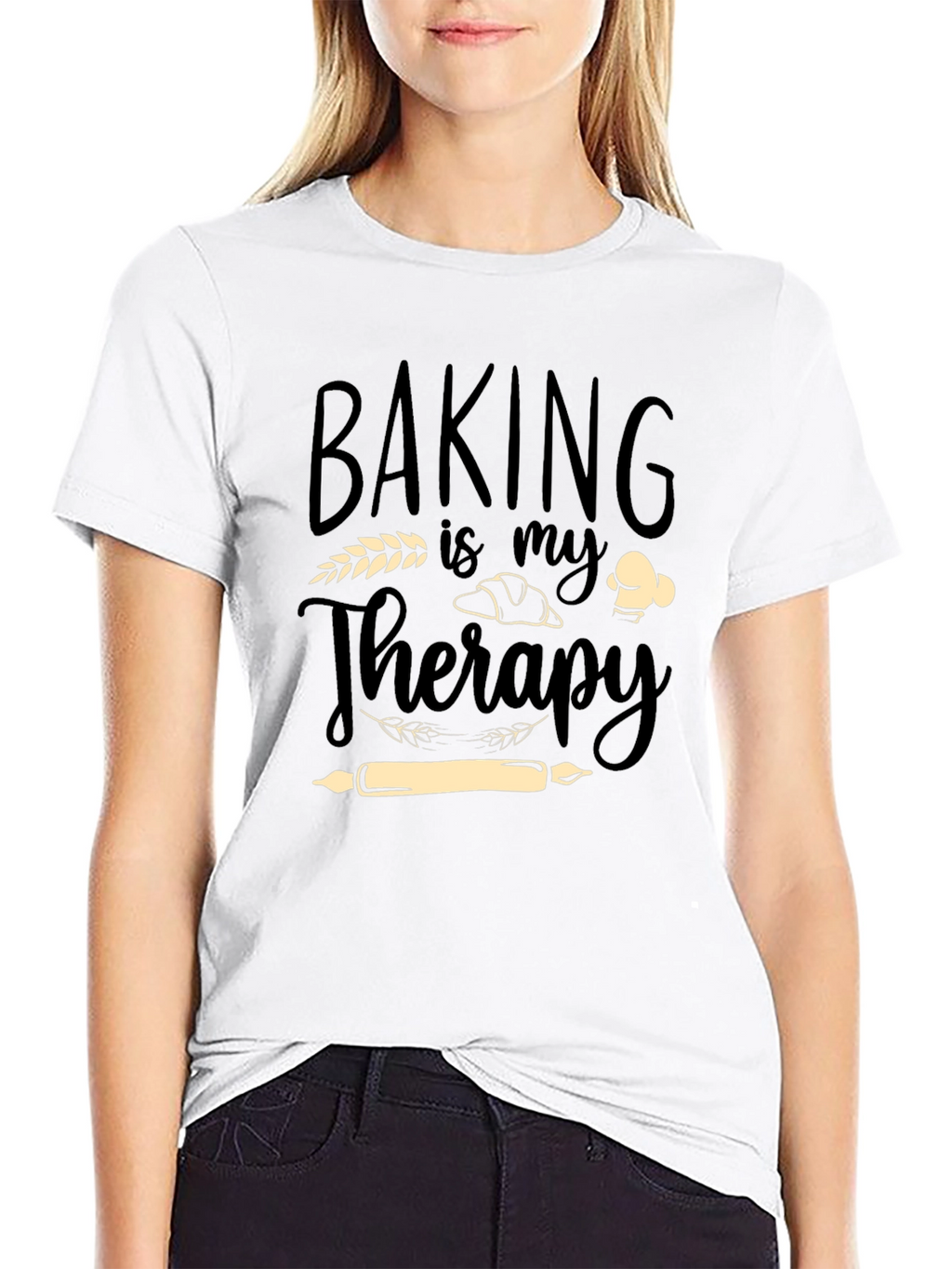 Baking Is My Therapy Graphic T-Shirt