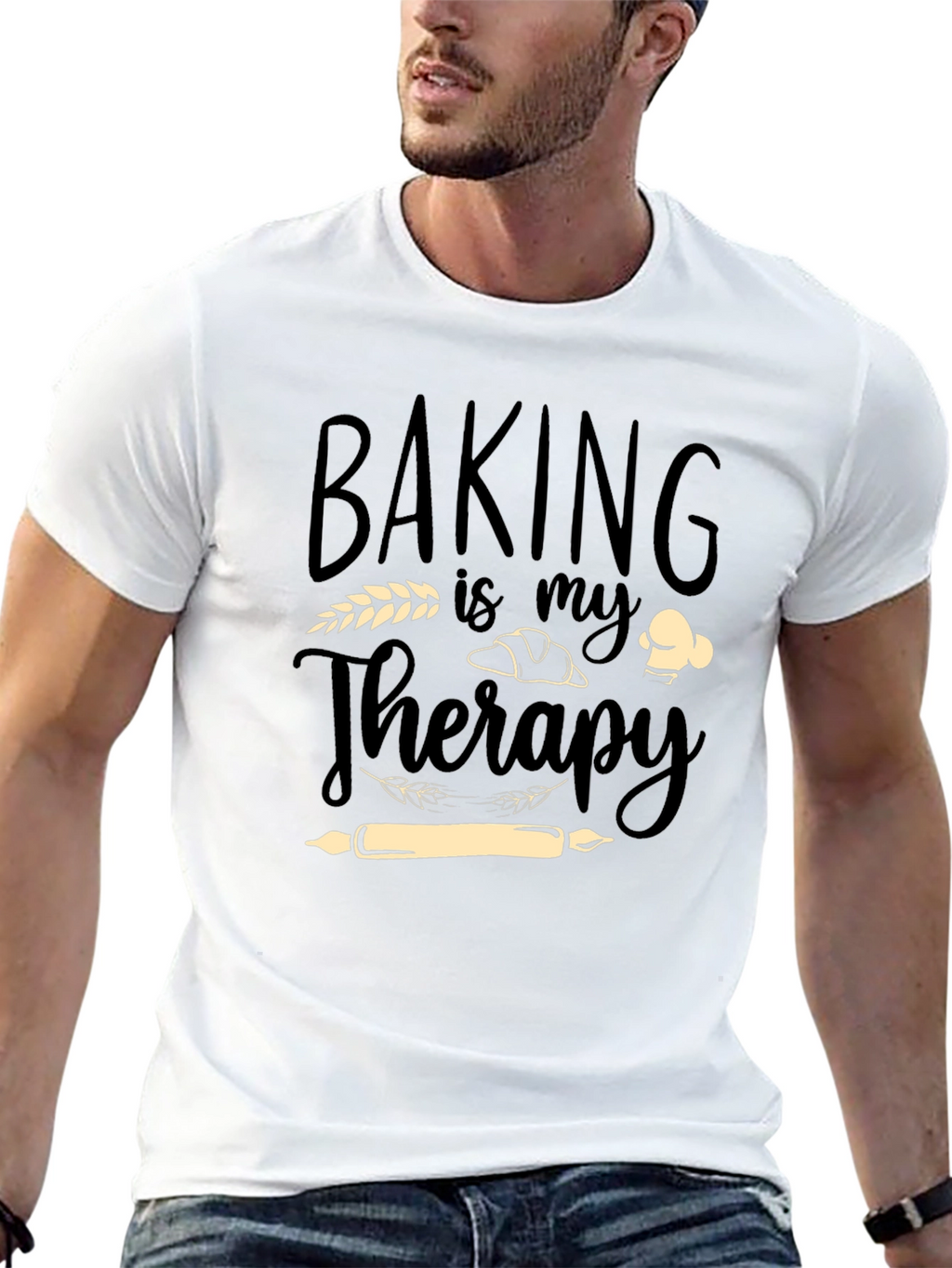Baking Is My Therapy Graphic T-Shirt