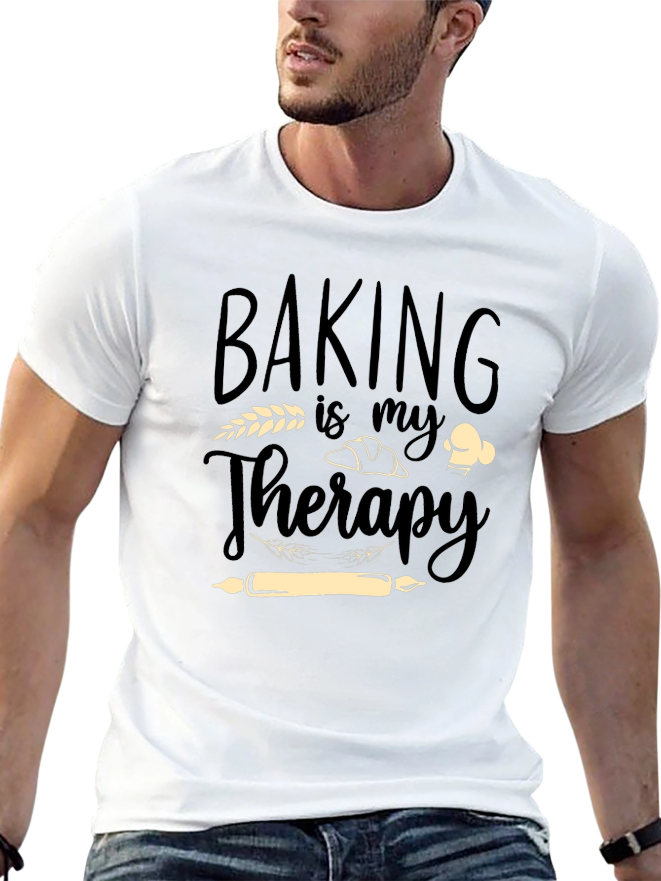 Baking Is My Therapy Graphic T-Shirt