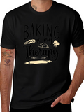 Baking Is My Therapy Graphic T-Shirt