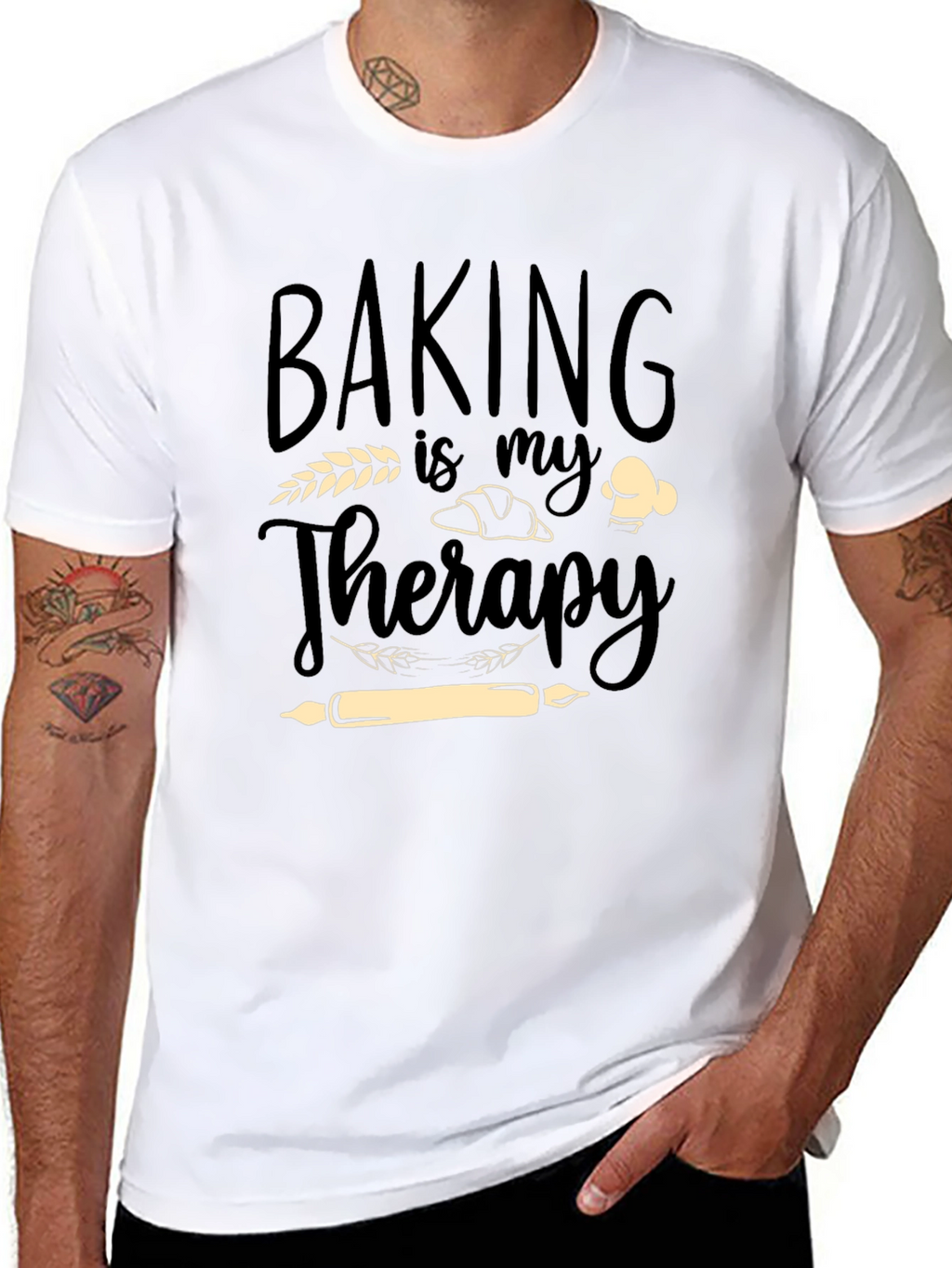 Baking Is My Therapy Graphic T-Shirt