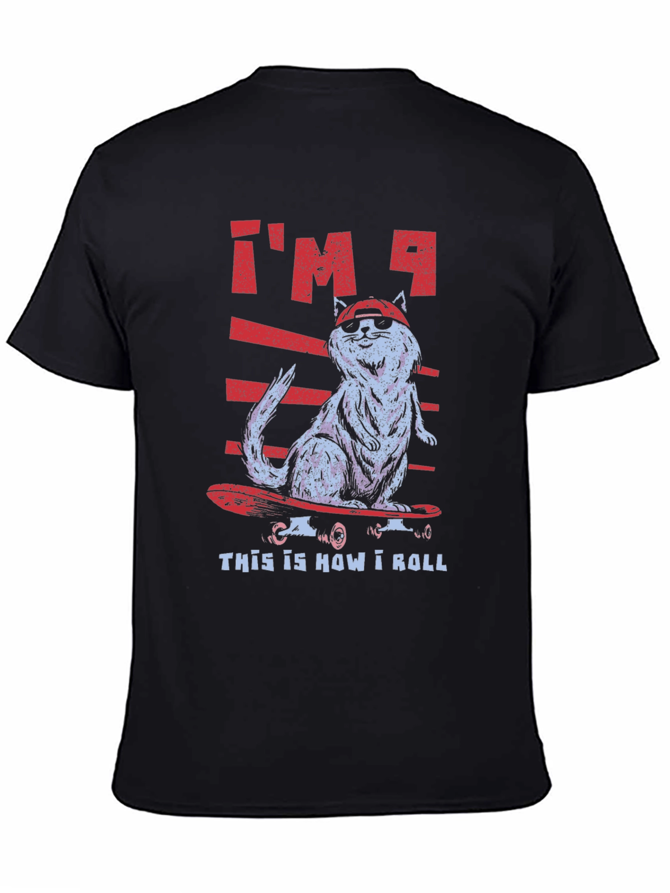 Cat Skateboarder T-Shirt - Cool & Funny