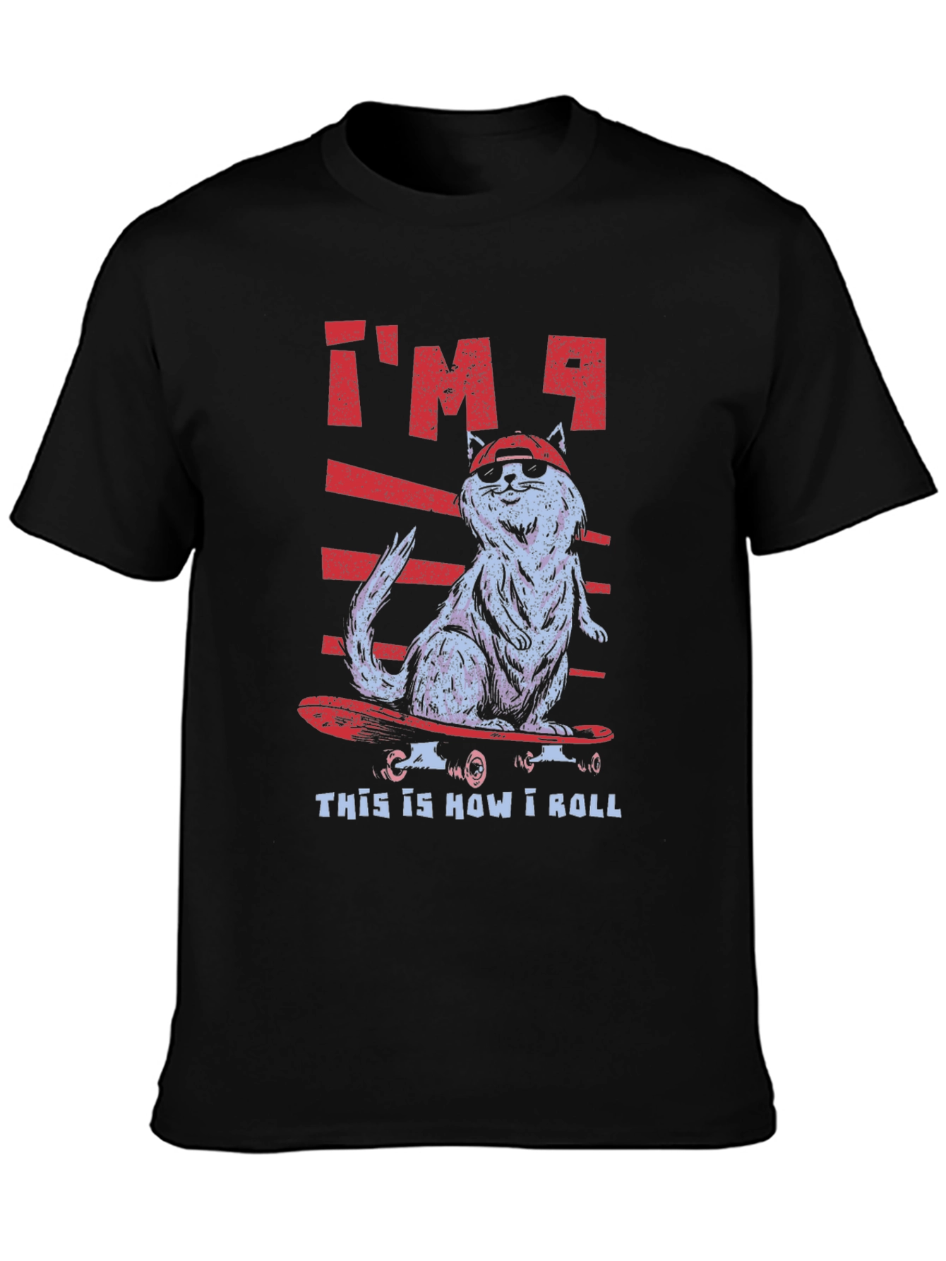 Cat Skateboarder T-Shirt - Cool & Funny