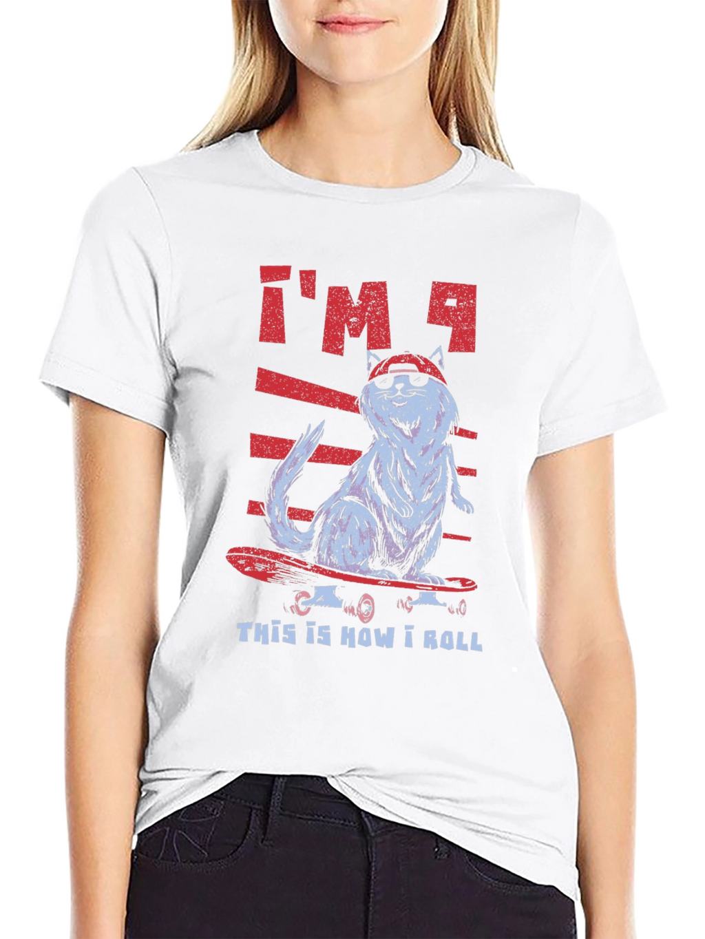 Cat Skateboarder T-Shirt - Cool & Funny