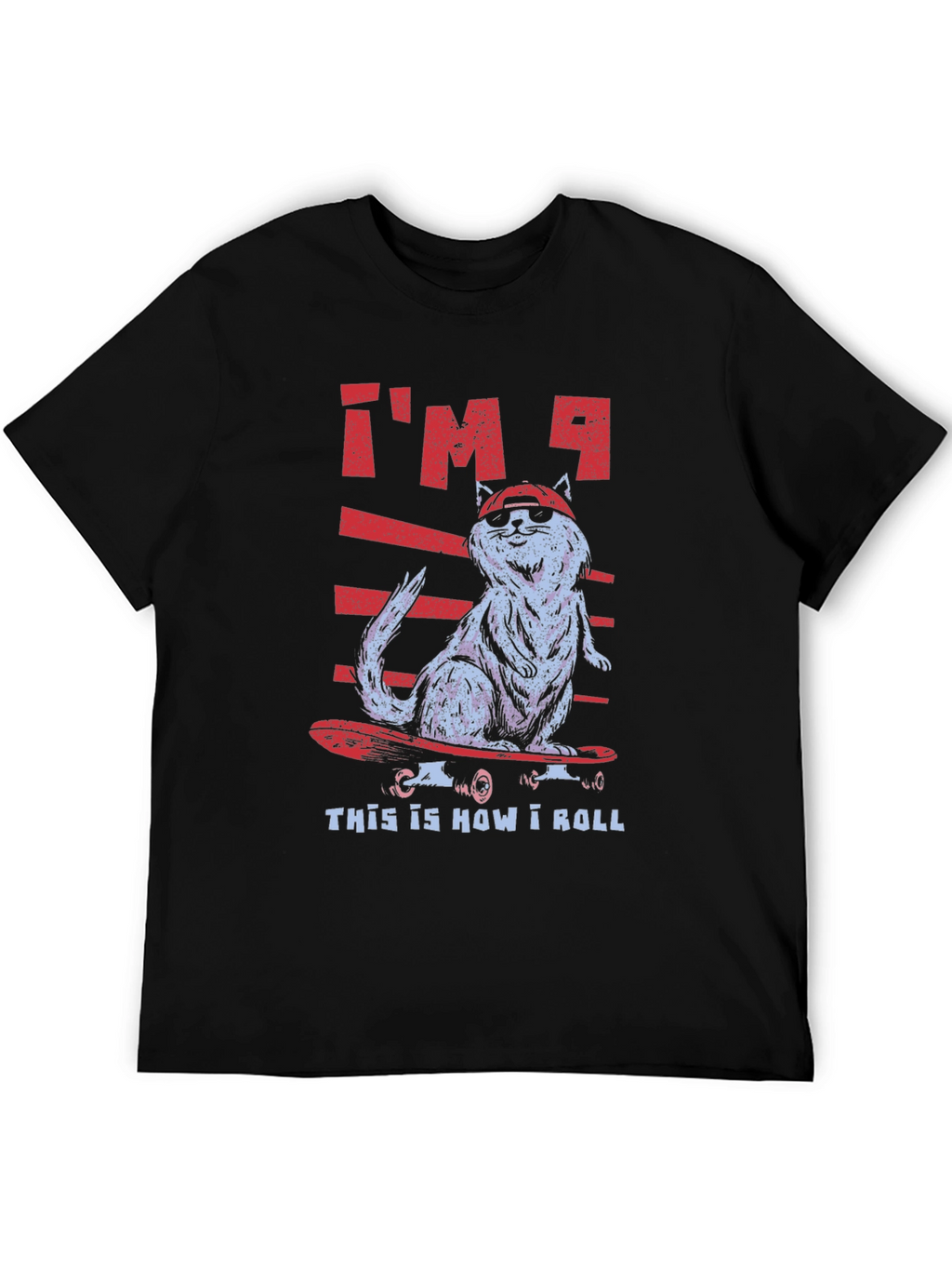 Cat Skateboarder T-Shirt - Cool & Funny