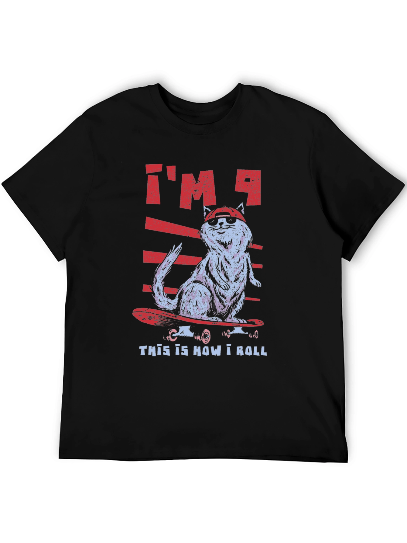Cat Skateboarder T-Shirt - Cool & Funny