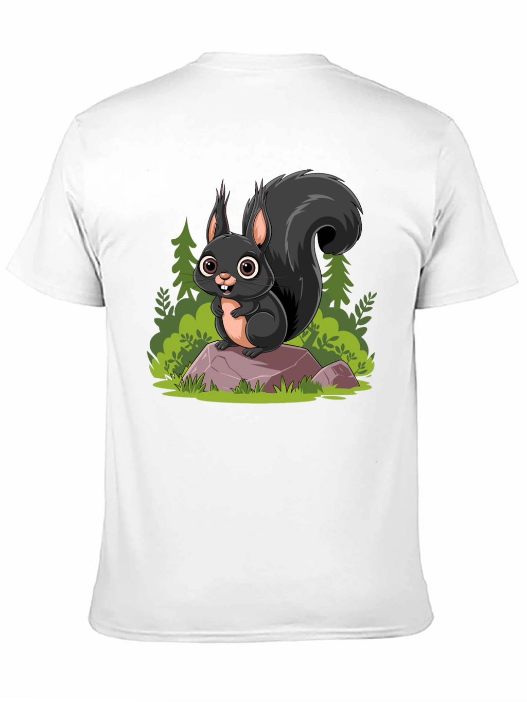 Squirrel Cartoon Graphic Tee