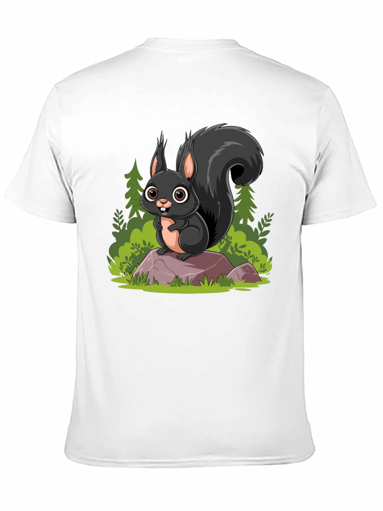 Squirrel Cartoon Graphic Tee