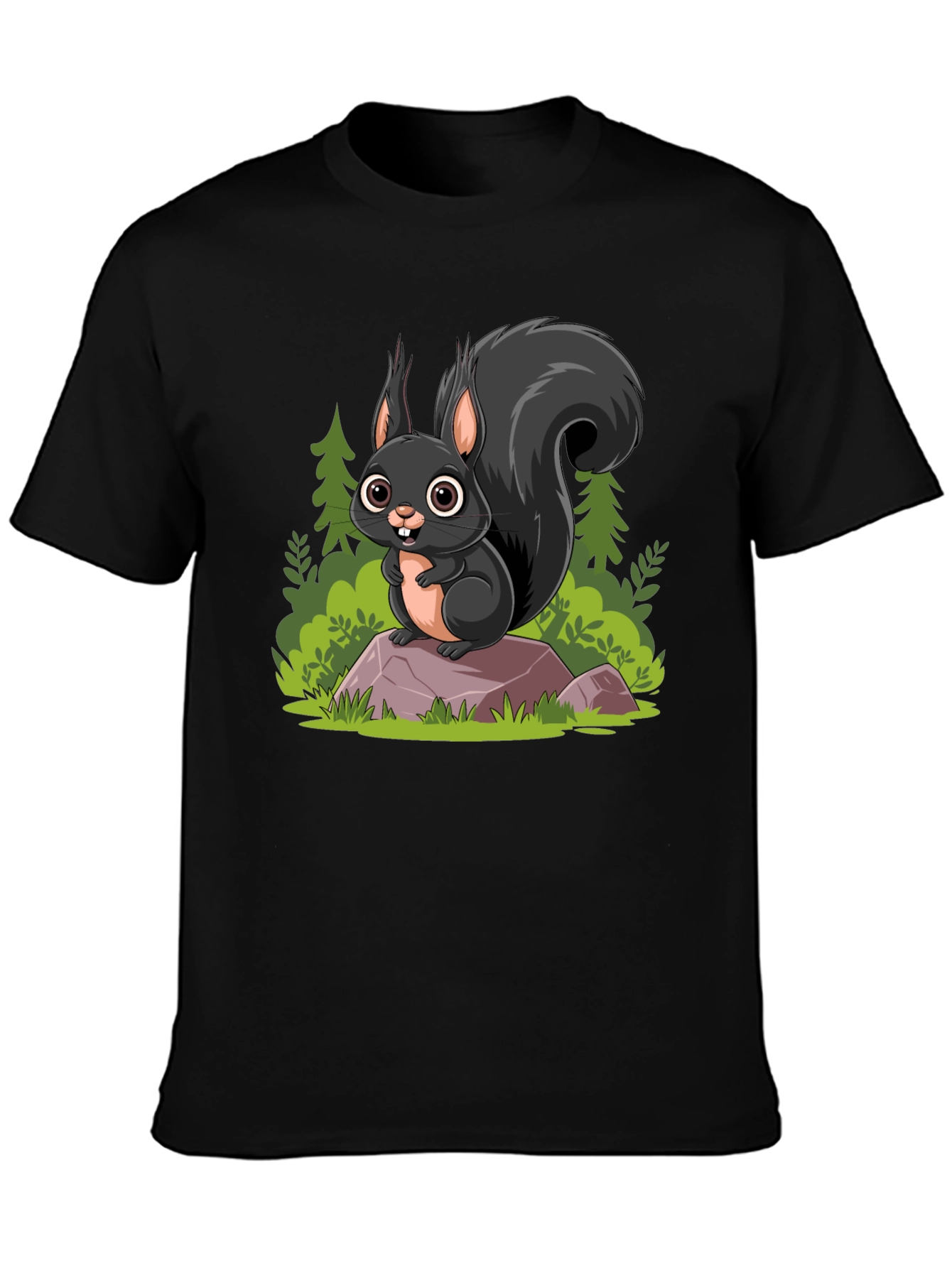 Squirrel Cartoon Graphic Tee