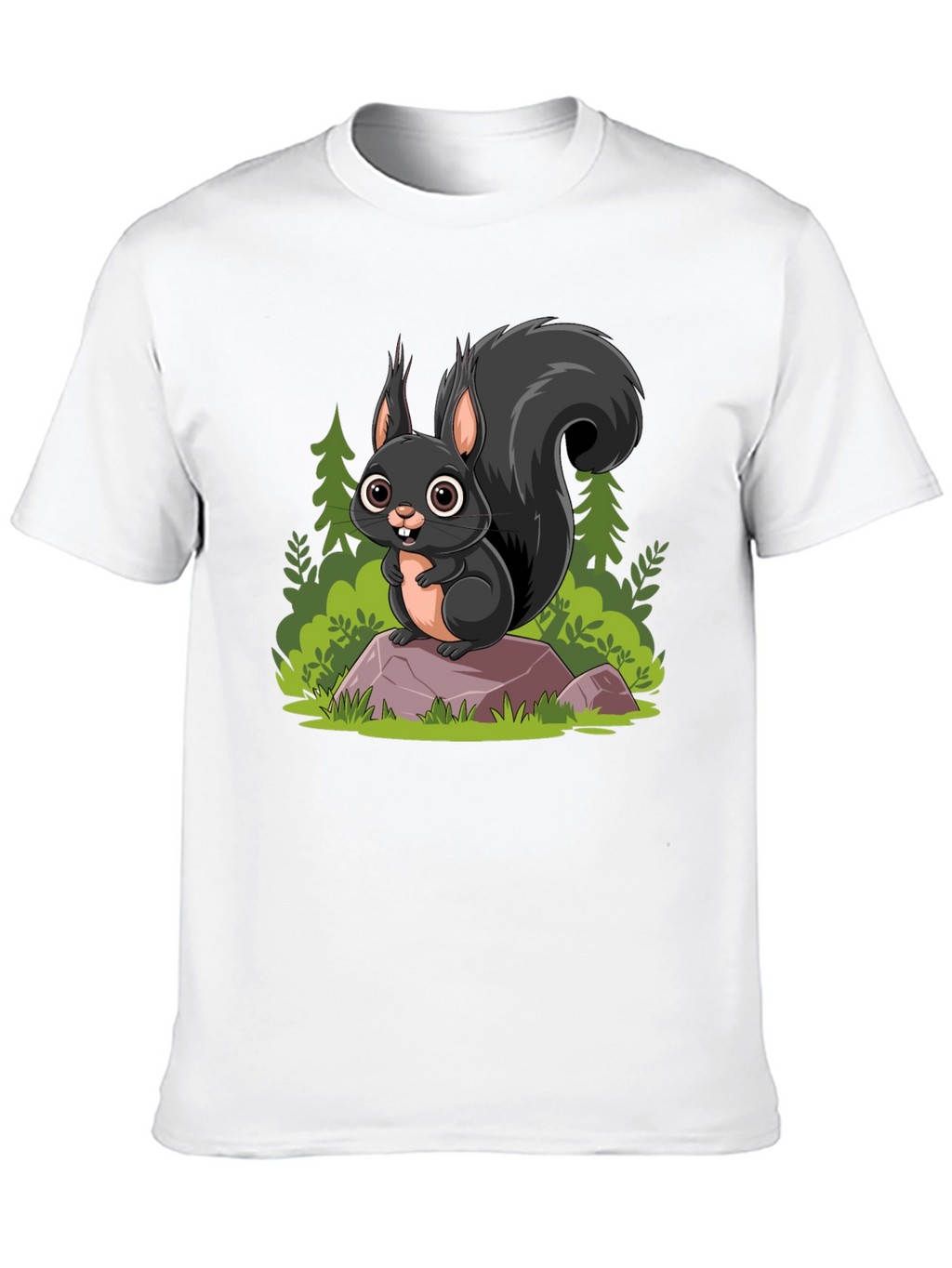 Squirrel Cartoon Graphic Tee