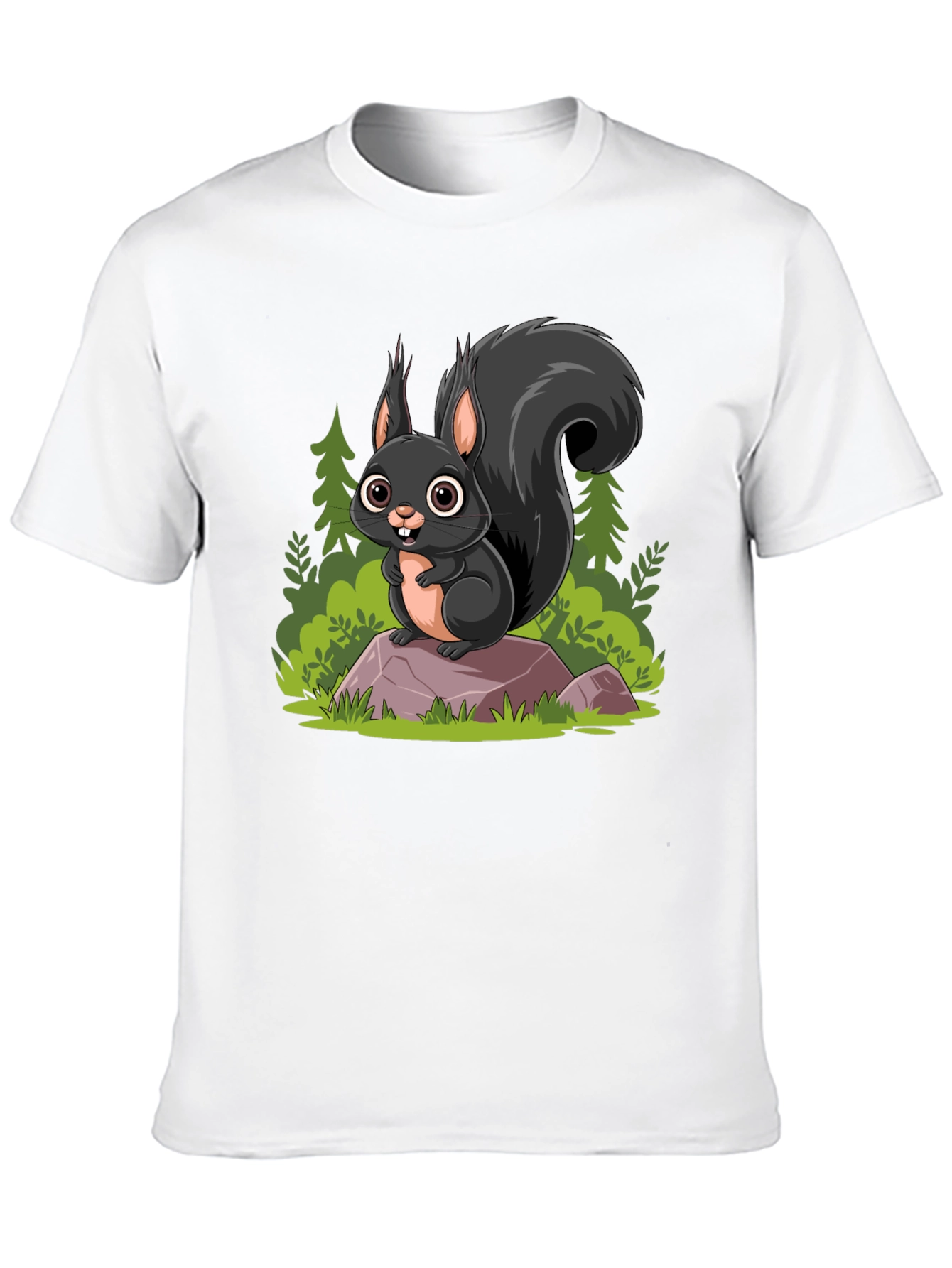 Squirrel Cartoon Graphic Tee