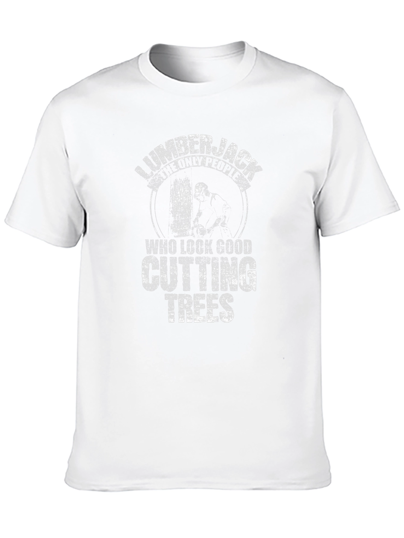Lumberjack Cutting Trees Graphic T-Shirt