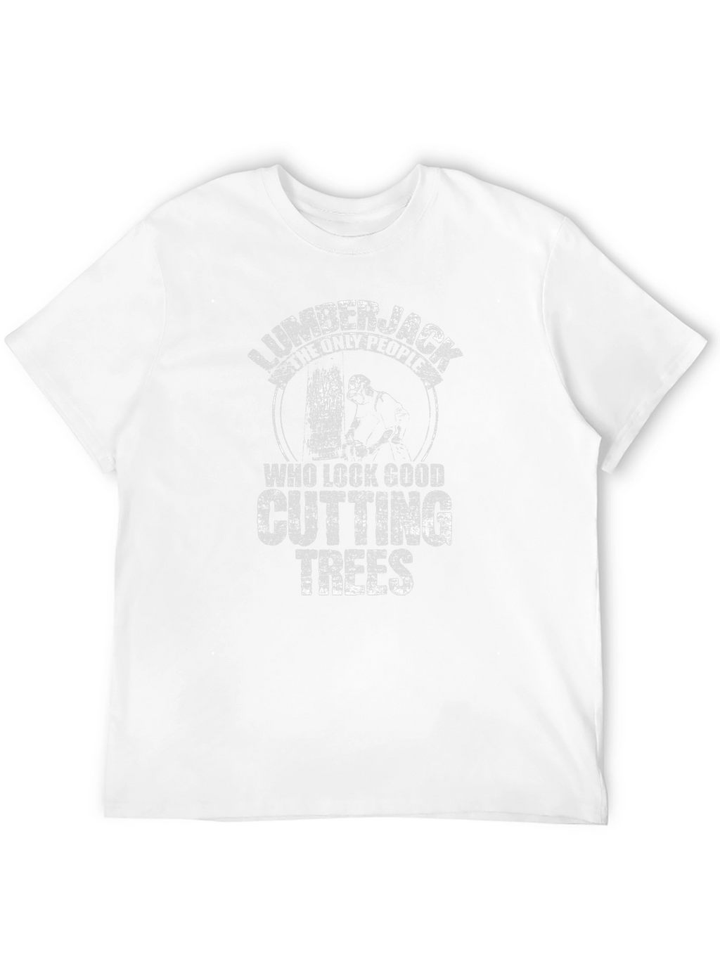 Lumberjack Cutting Trees Graphic T-Shirt