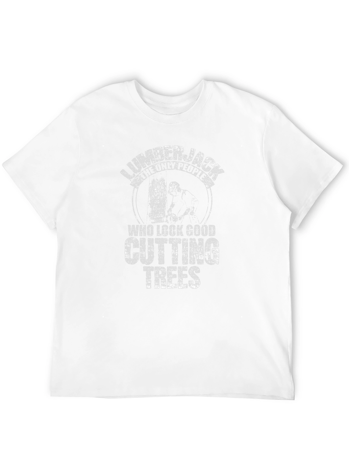 Lumberjack Cutting Trees Graphic T-Shirt
