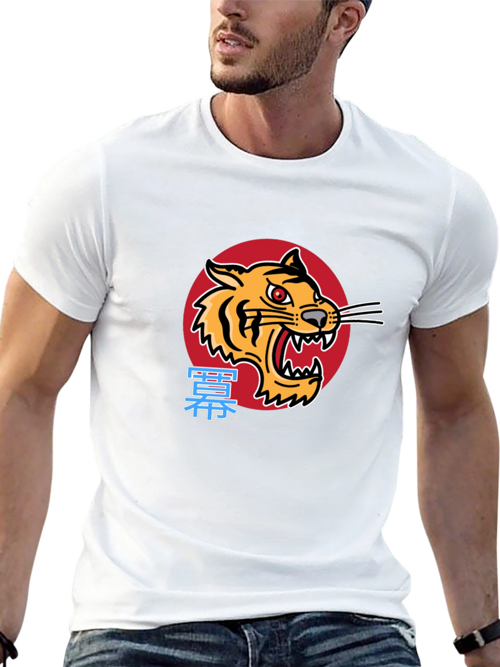 Tiger Graphic Black T-Shirt - Bold & Stylish Design