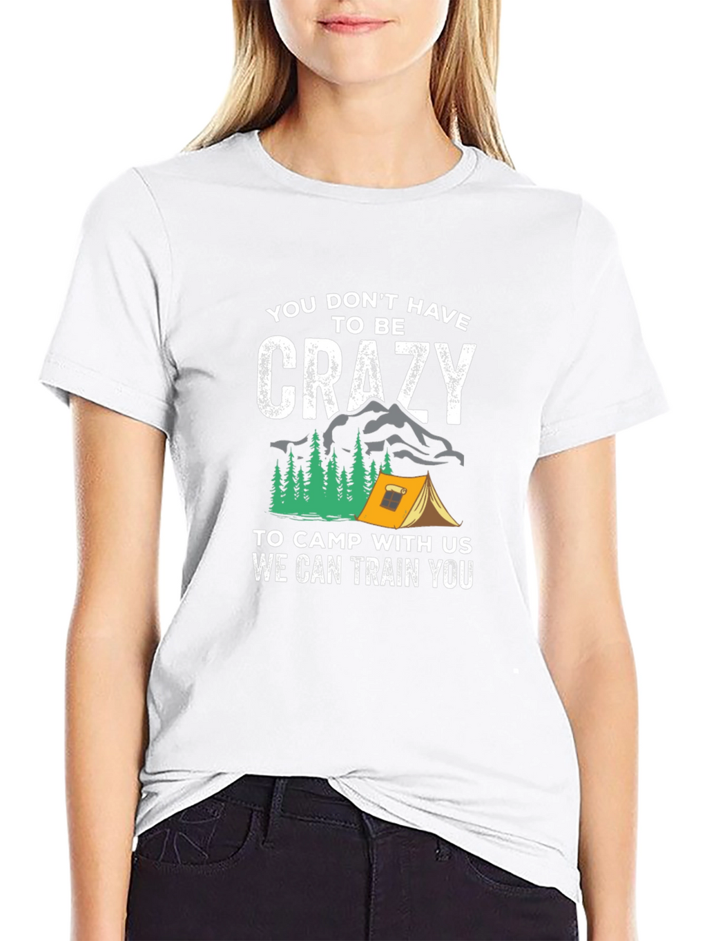 Crazy Camping T-Shirt - Train with Us!