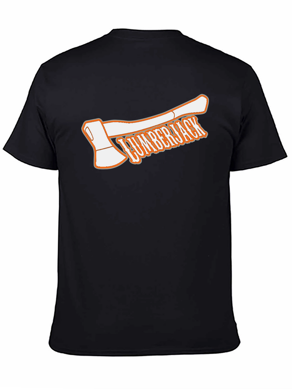 Lumberjack Axe Graphic Tee - Black Cotton T-Shirt