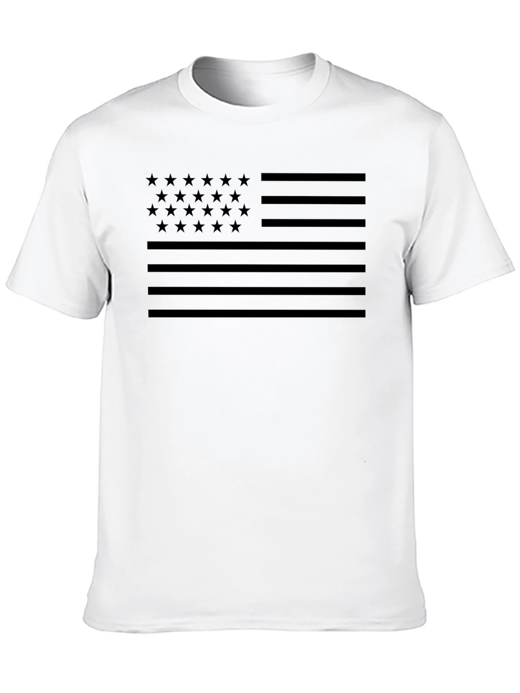 Stealth USA Flag T-Shirt - Black on Black