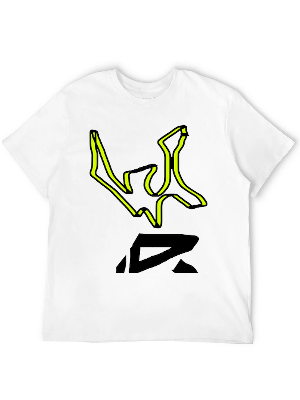 Edgy Graphic Print Black T-Shirt