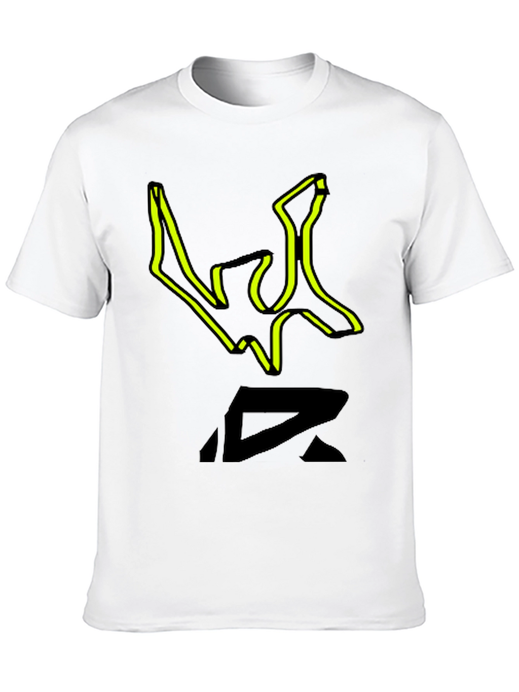 Edgy Graphic Print Black T-Shirt