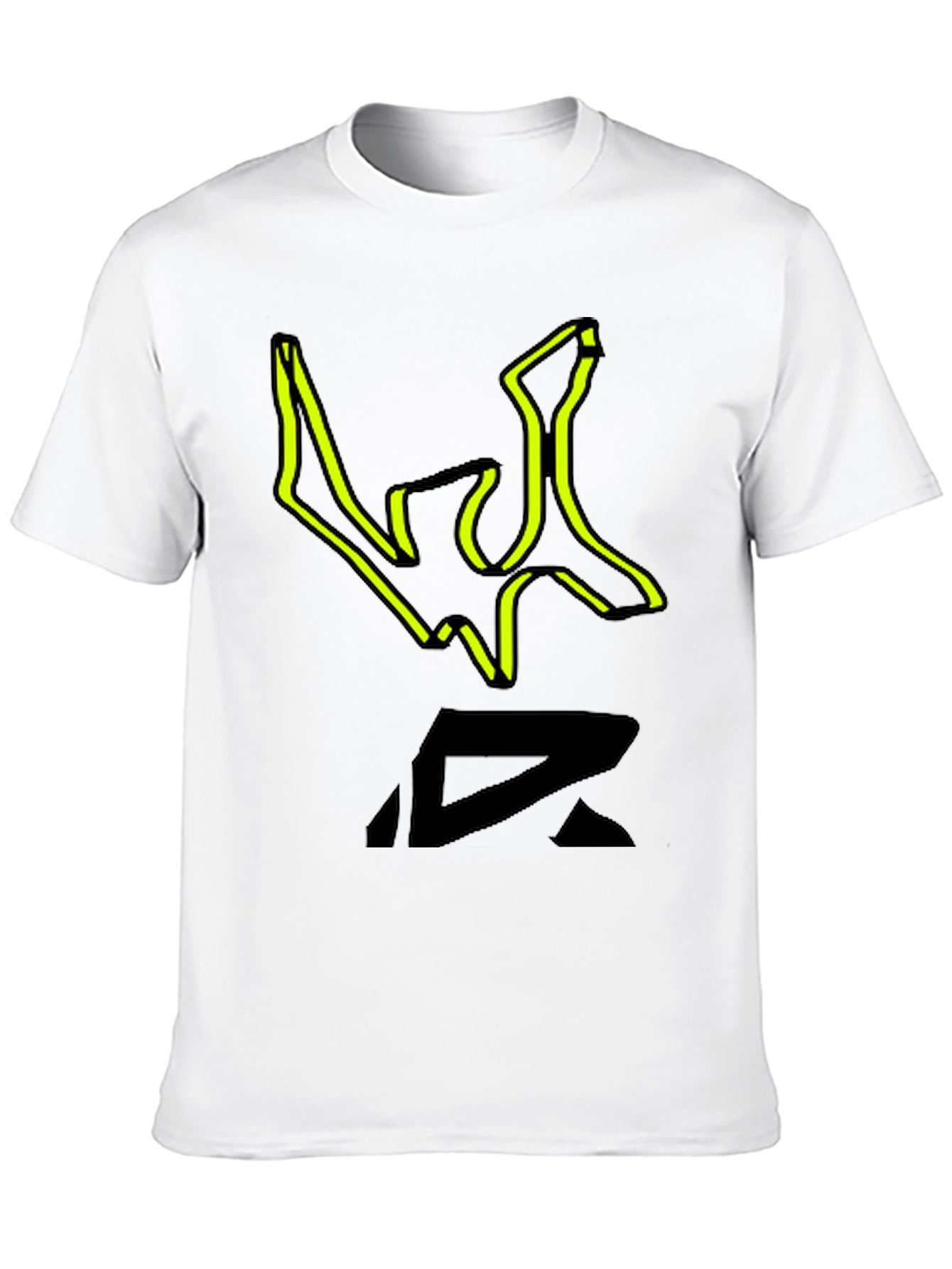 Edgy Graphic Print Black T-Shirt