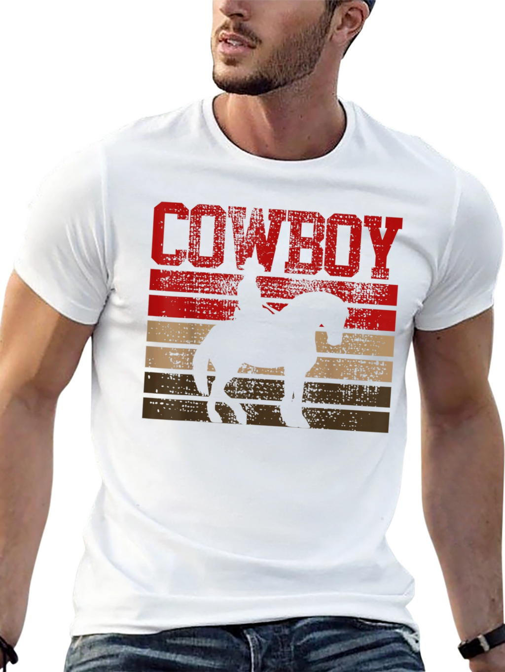 Cowboy Sunset Graphic T-Shirt