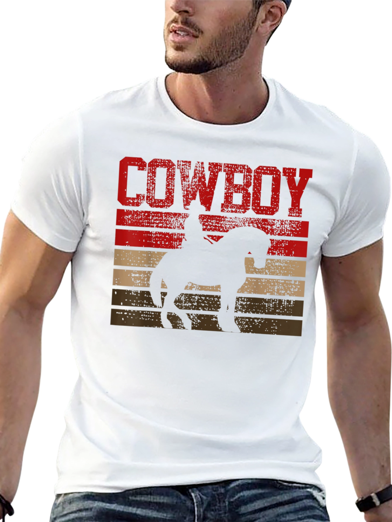 Cowboy Sunset Graphic T-Shirt