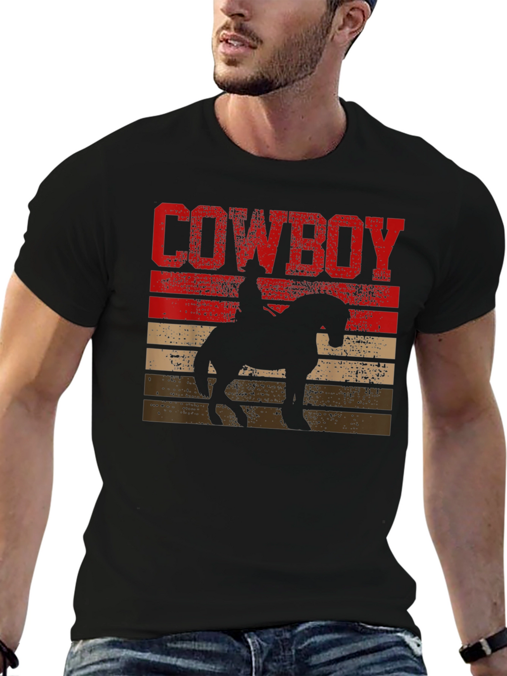 Cowboy Sunset Graphic T-Shirt
