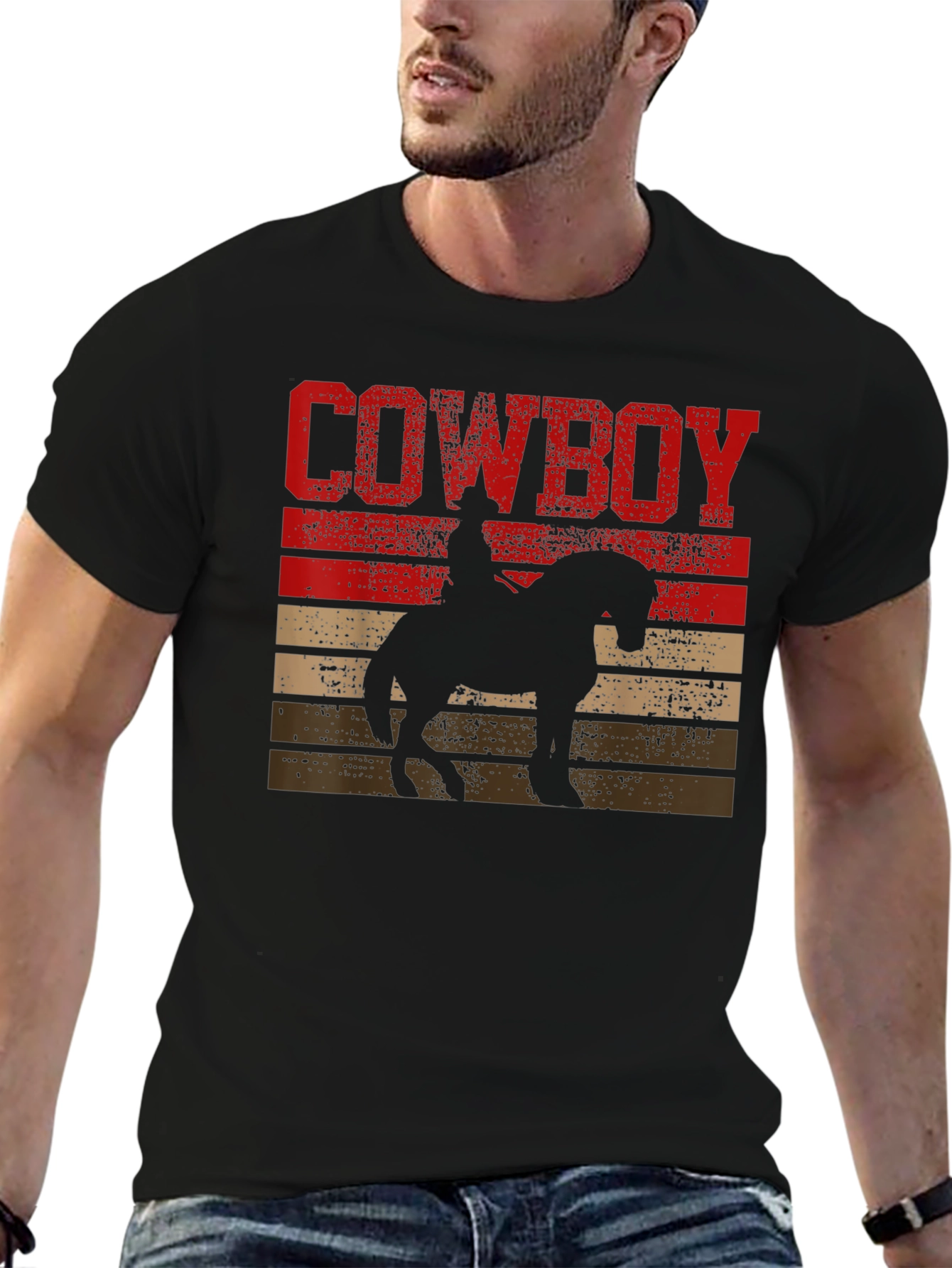 Cowboy Sunset Graphic T-Shirt
