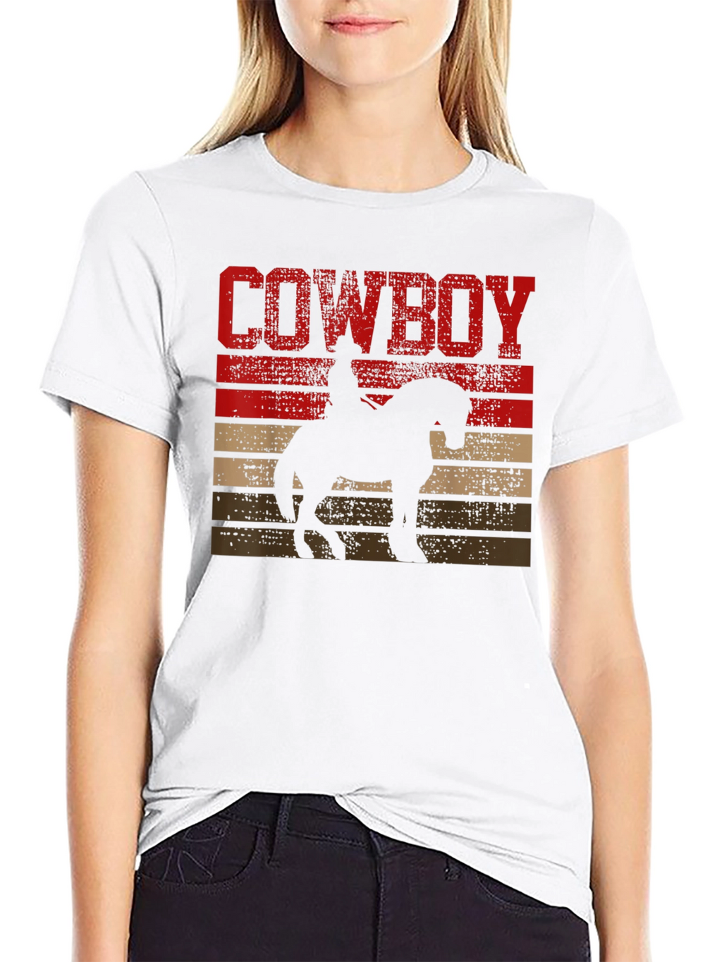 Cowboy Sunset Graphic T-Shirt