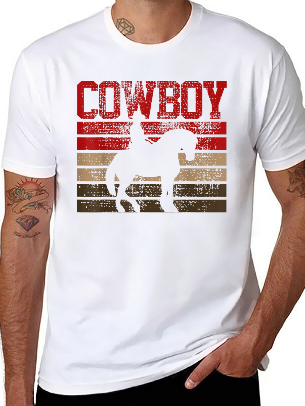 Cowboy Sunset Graphic T-Shirt