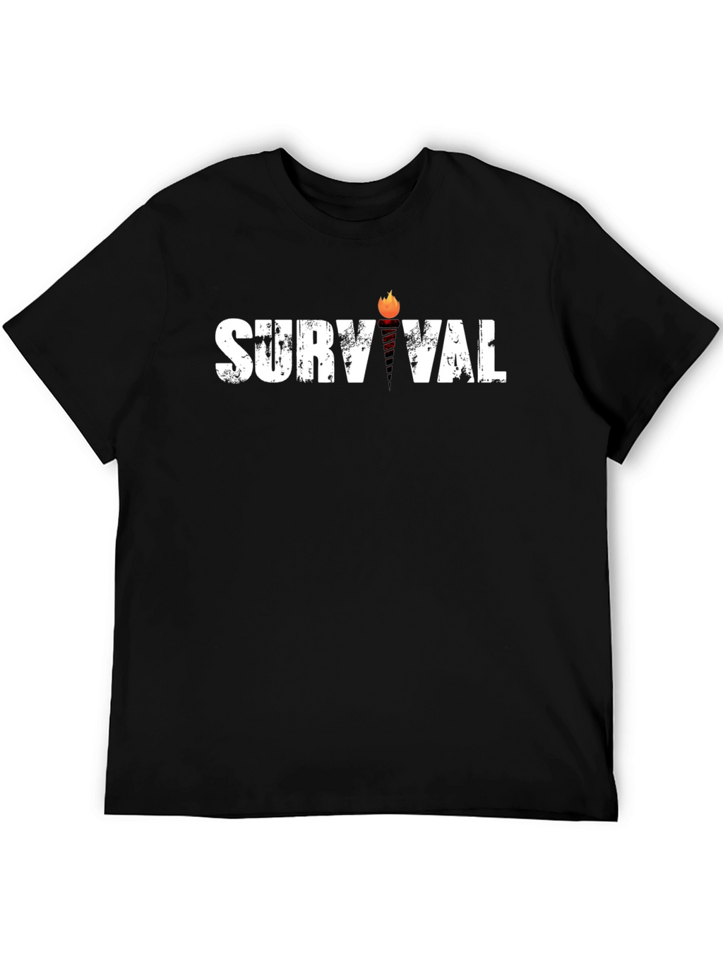 Survival Graphic Tee - Black Cotton Blend