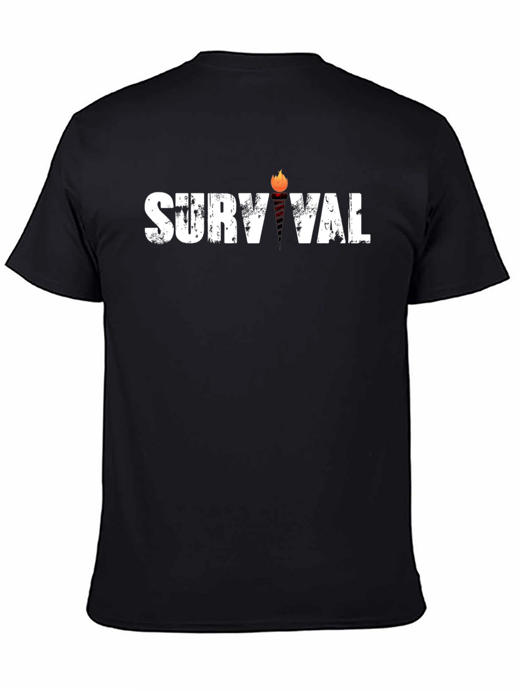 Survival Graphic Tee - Black Cotton Blend