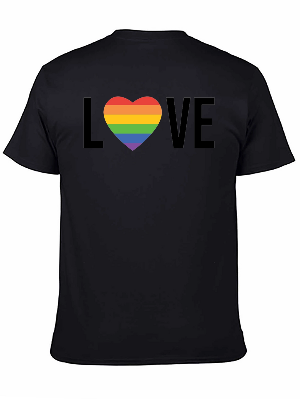 Love Wins Pride T-Shirt - Rainbow Heart LGBT Tee