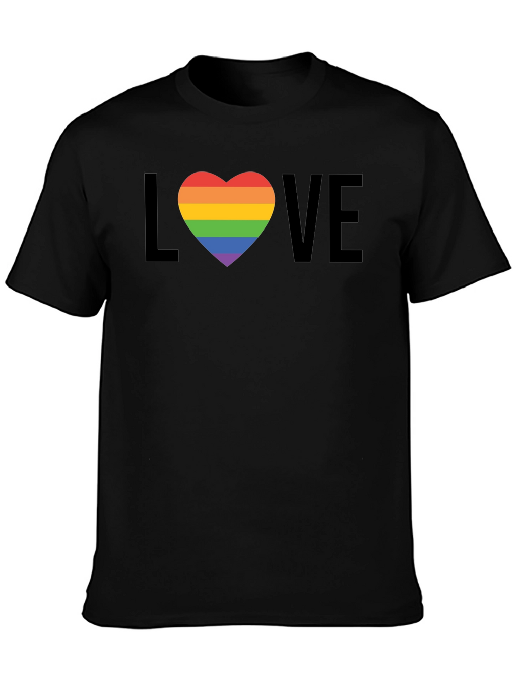 Love Wins Pride T-Shirt - Rainbow Heart LGBT Tee