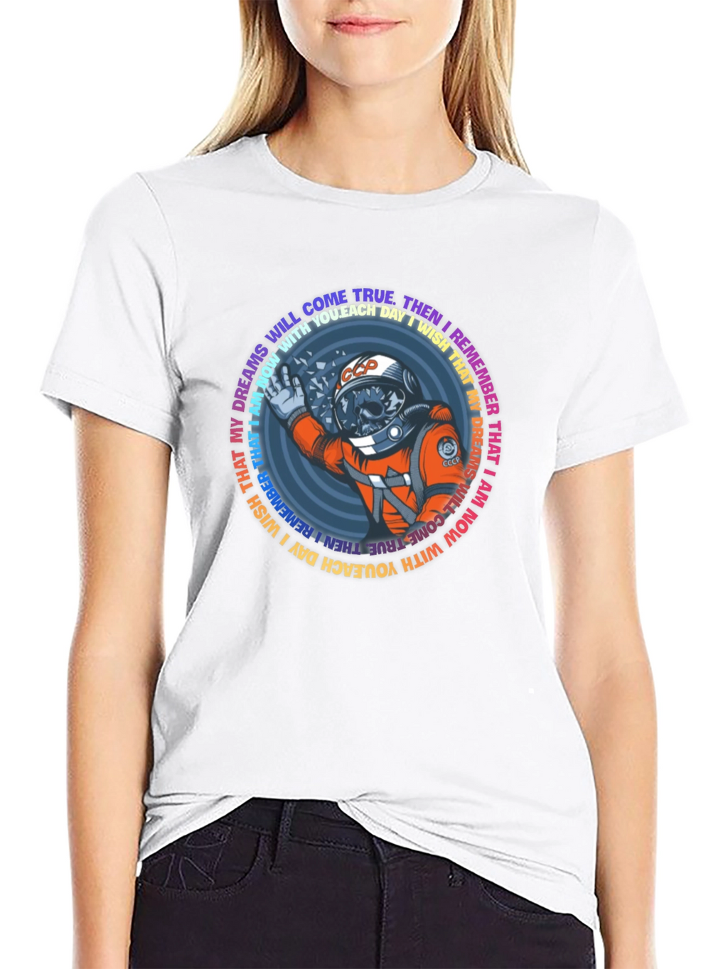 Astronaut Skull T-Shirt - Dreams Come True Tee