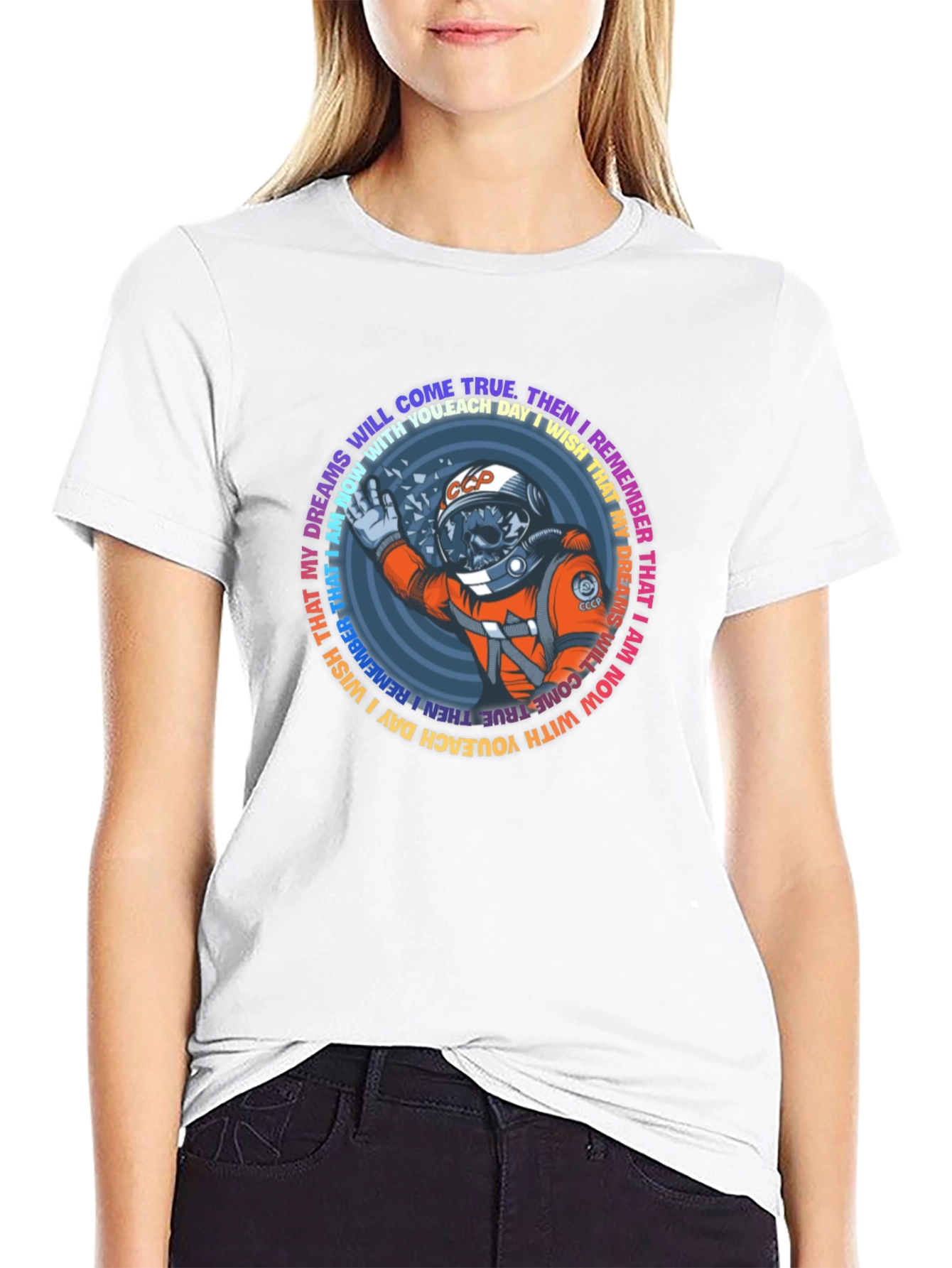 Astronaut Skull T-Shirt - Dreams Come True Tee