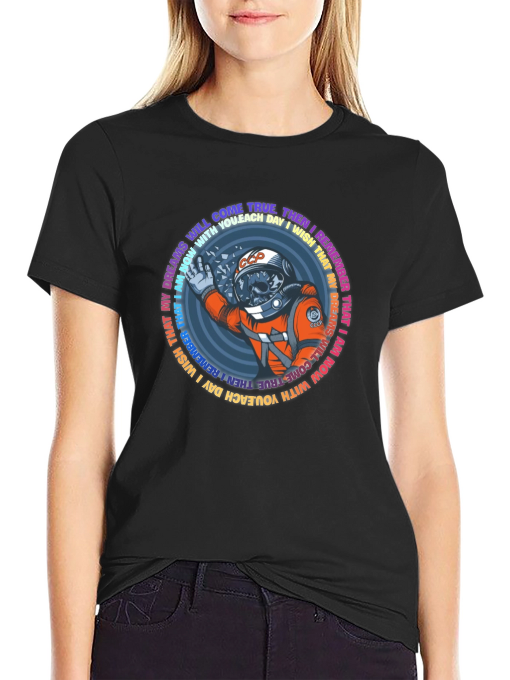 Astronaut Skull T-Shirt - Dreams Come True Tee