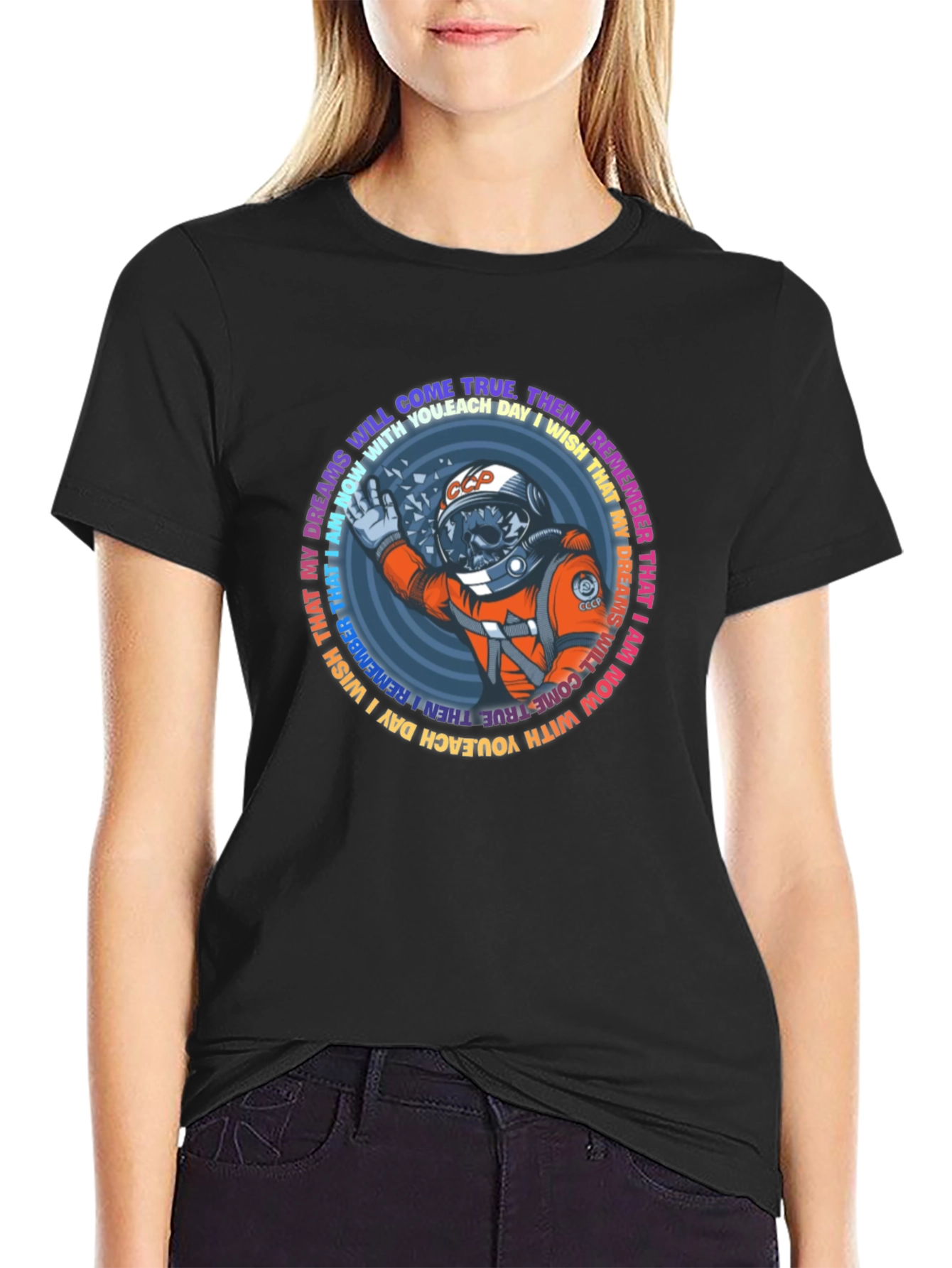 Astronaut Skull T-Shirt - Dreams Come True Tee
